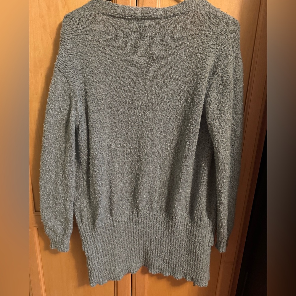 Women’s Warm & Cozy Lifestyle By Poof Open Front Knit Cardigan Sweater Medium - Picture 9 of 10
